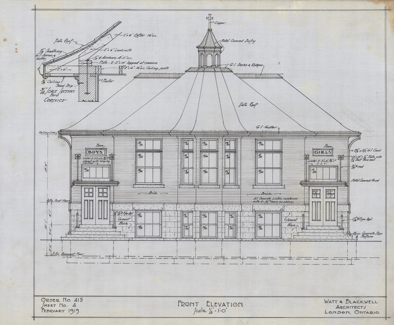 Preview of architectural drawing for an unidentified school