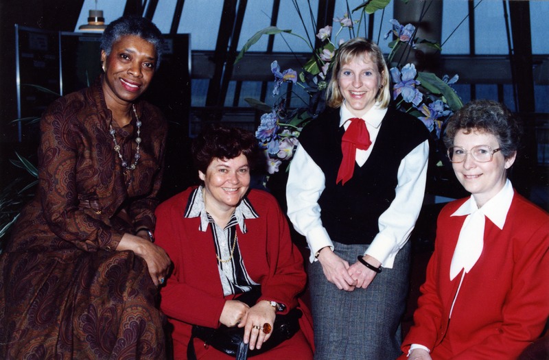 Dr. Alfreda Kartha, Dr. Miriam Hirschfeld,Chris Bowlby,and Kathleen Webb posing for a group portrait at Parkwood Hospital